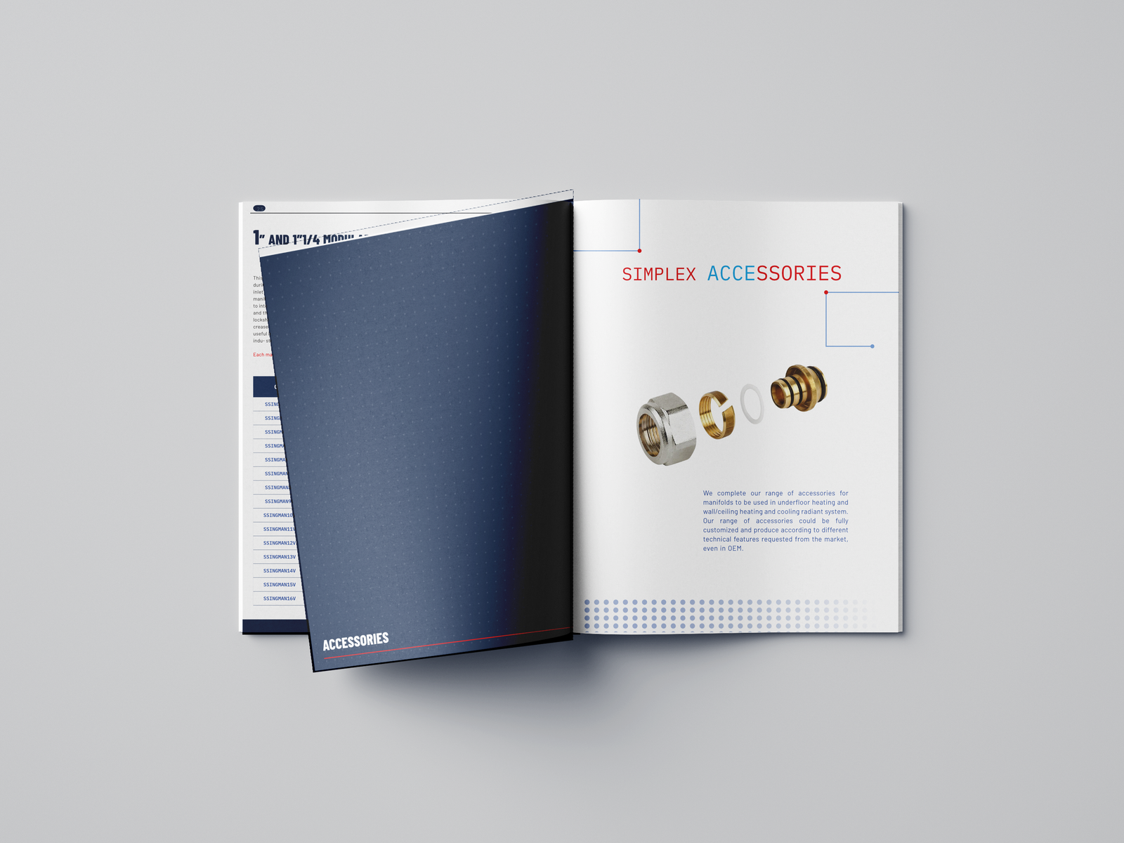 Simplex — spread interno catalogo, sezione accessori